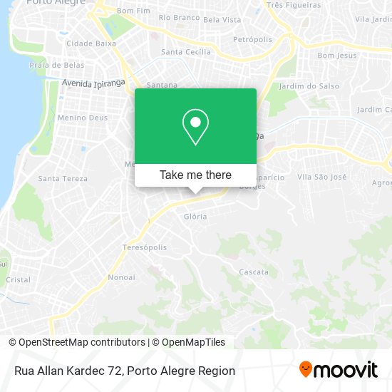 Rua Allan Kardec 72 map