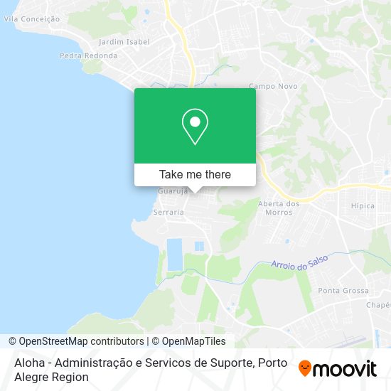 Aloha - Administração e Servicos de Suporte map