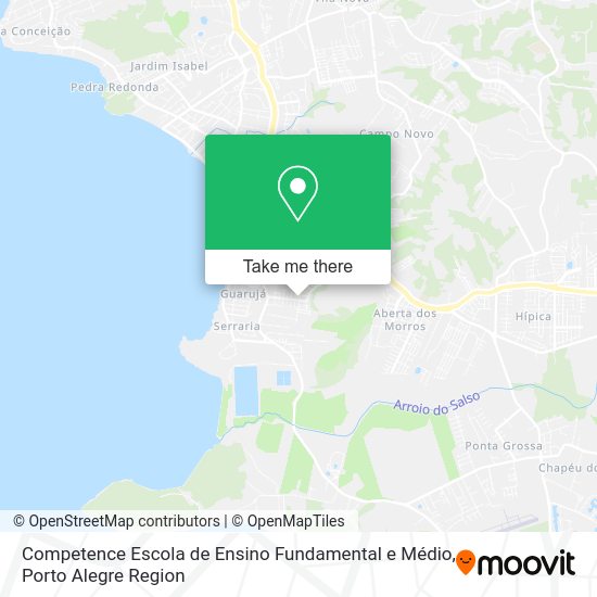 Competence Escola de Ensino Fundamental e Médio map