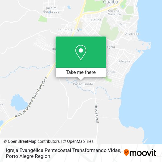 Igreja Evangélica Pentecostal Transformando Vidas map