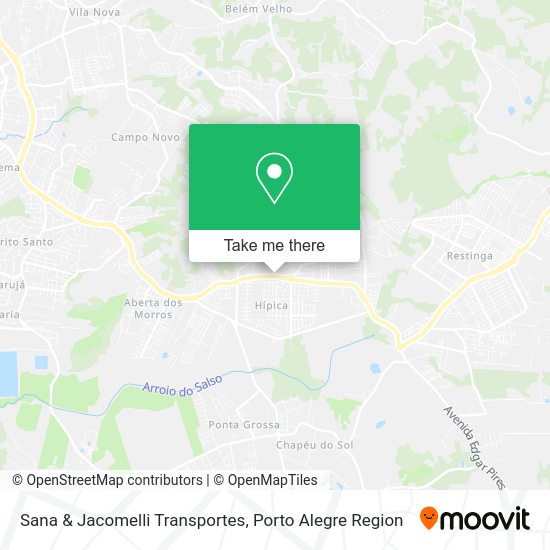 Sana & Jacomelli Transportes map