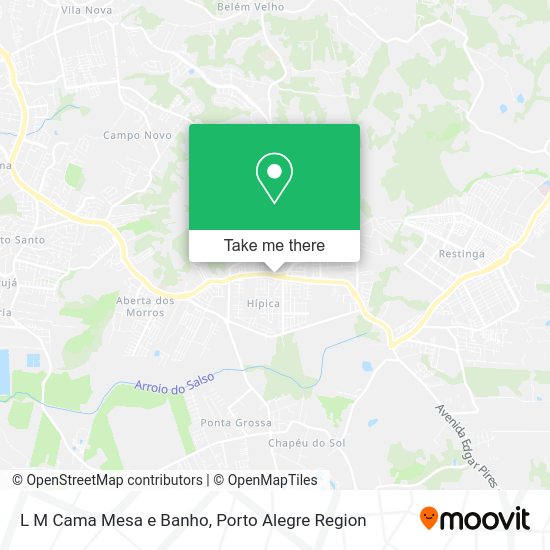 L M Cama Mesa e Banho map
