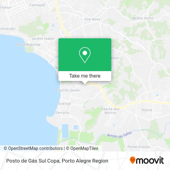 Posto de Gás Sul Copa map