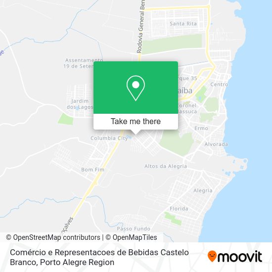 Comércio e Representacoes de Bebidas Castelo Branco map