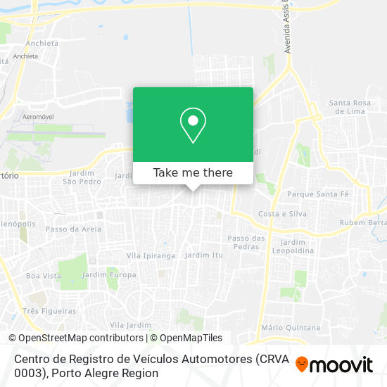 Centro de Registro de Veículos Automotores (CRVA 0003) map