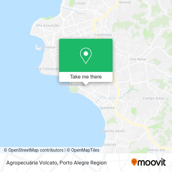 Agropecuária Volcato map