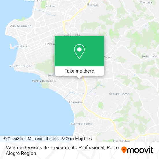 Valente Serviços de Treinamento Profissional map