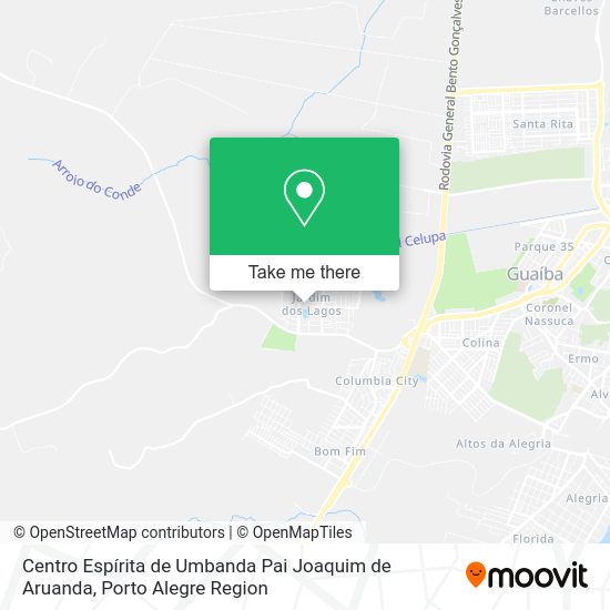 Centro Espírita de Umbanda Pai Joaquim de Aruanda map
