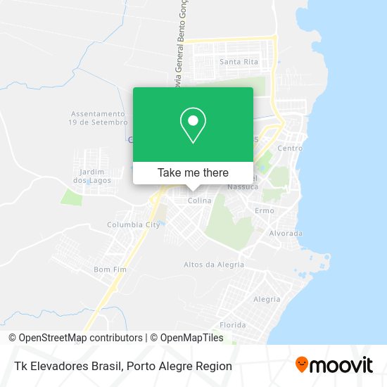 Tk Elevadores Brasil map