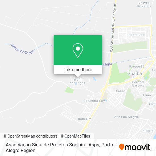 Associação Sinai de Projetos Sociais - Asps map