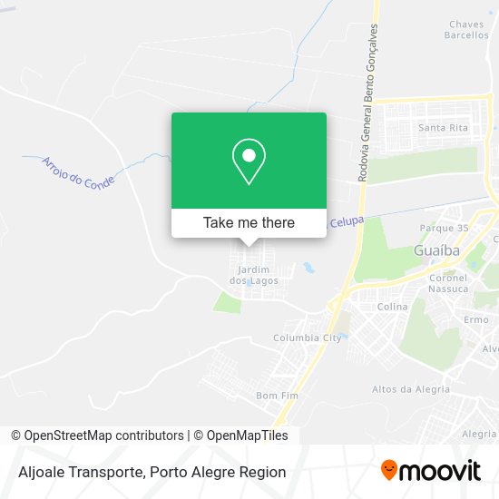 Aljoale Transporte map
