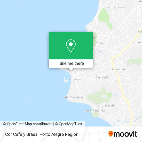 Cor Café y Brasa map