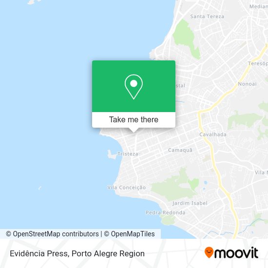 Evidência Press map