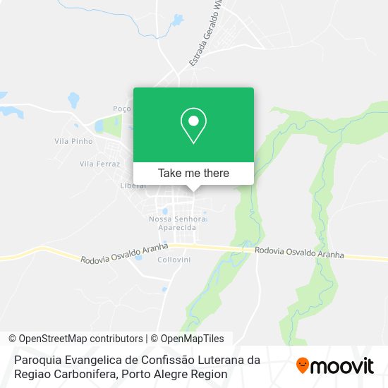 Paroquia Evangelica de Confissão Luterana da Regiao Carbonifera map