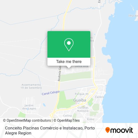 Conceito Piscinas Comércio e Instalacao map