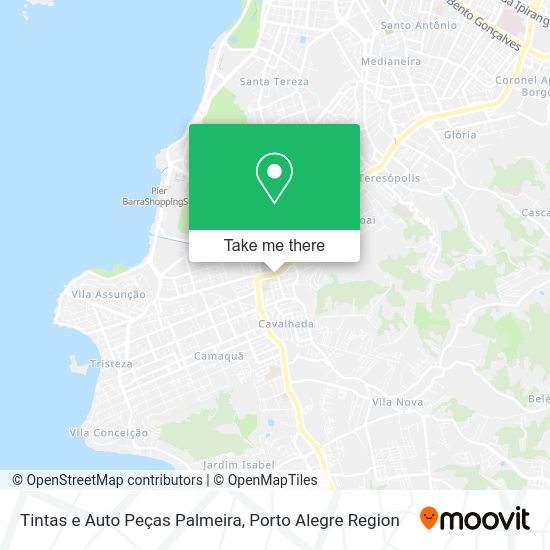 Tintas e Auto Peças Palmeira map