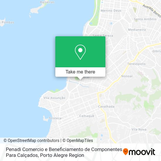 Penadi Comercio e Beneficiamento de Componentes Para Calçados map