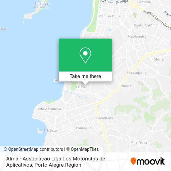 Alma - Associação Liga dos Motoristas de Aplicativos map