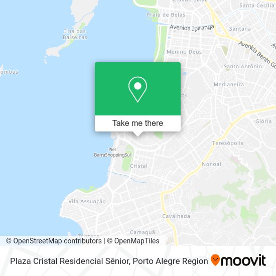 Plaza Cristal Residencial Sênior map