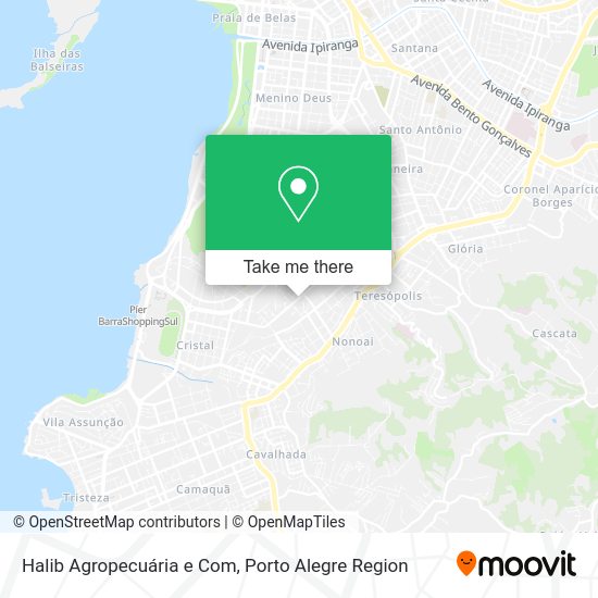 Halib Agropecuária e Com map