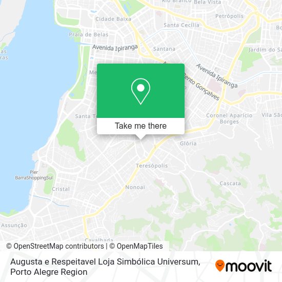 Augusta e Respeitavel Loja Simbólica Universum map