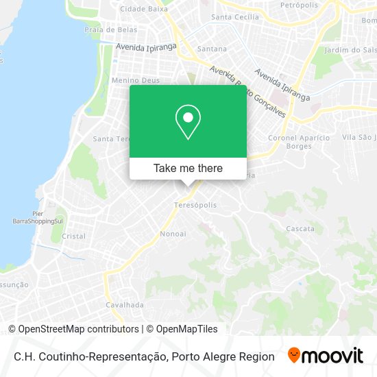 C.H. Coutinho-Representação map