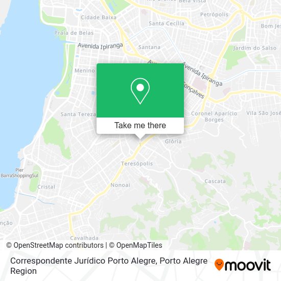 Correspondente Jurídico Porto Alegre map