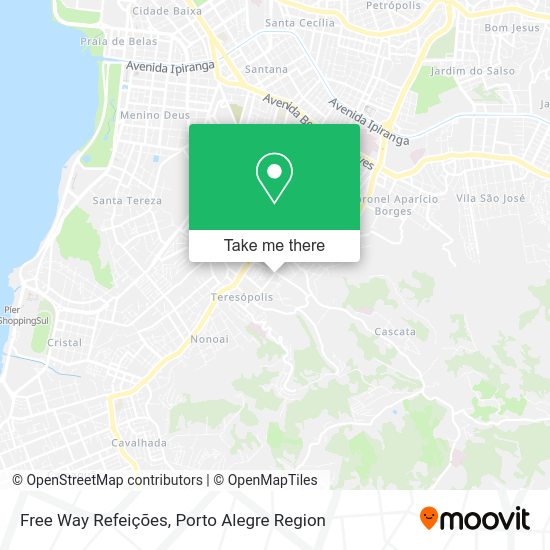Free Way Refeições map