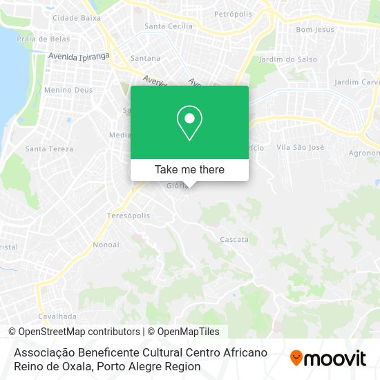 Associação Beneficente Cultural Centro Africano Reino de Oxala map