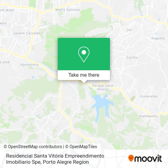 Residencial Santa Vitória Empreendimento Imobiliario Spe map