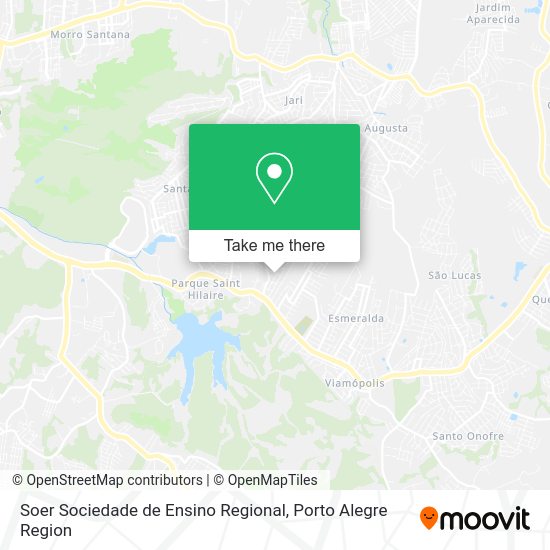 Soer Sociedade de Ensino Regional map