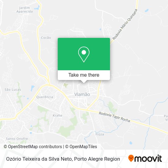 Ozório Teixeira da Silva Neto map