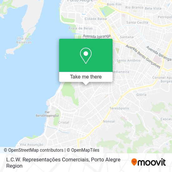 L.C.W. Representações Comerciais map