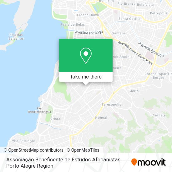 Associação Beneficente de Estudos Africanistas map