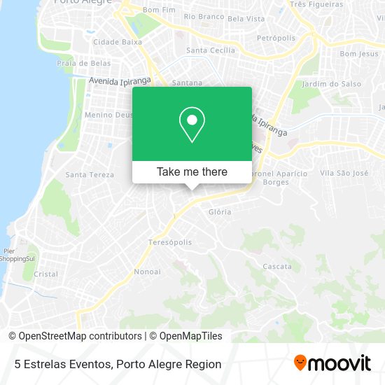 5 Estrelas Eventos map
