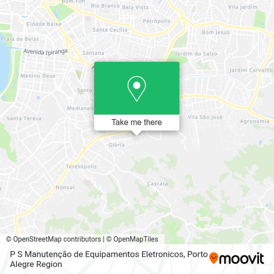 P S Manutenção de Equipamentos Eletronicos map
