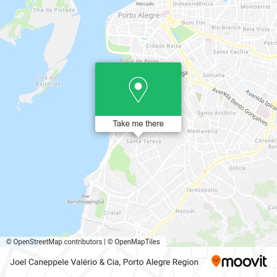 Joel Caneppele Valério & Cia map