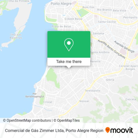 Comercial de Gás Zimmer Ltda map