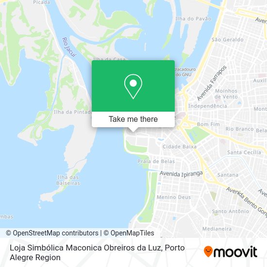 Loja Simbólica Maconica Obreiros da Luz map