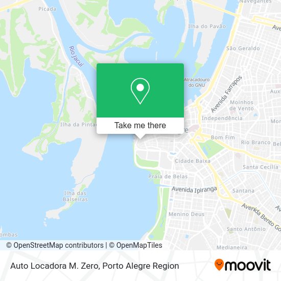 Auto Locadora M. Zero map