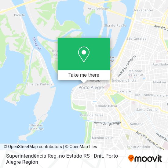 Superintendência Reg. no Estado RS - Dnit map
