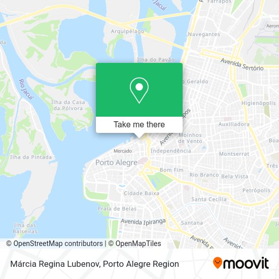Márcia Regina Lubenov map
