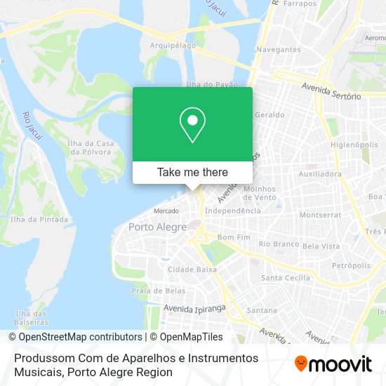 Produssom Com de Aparelhos e Instrumentos Musicais map