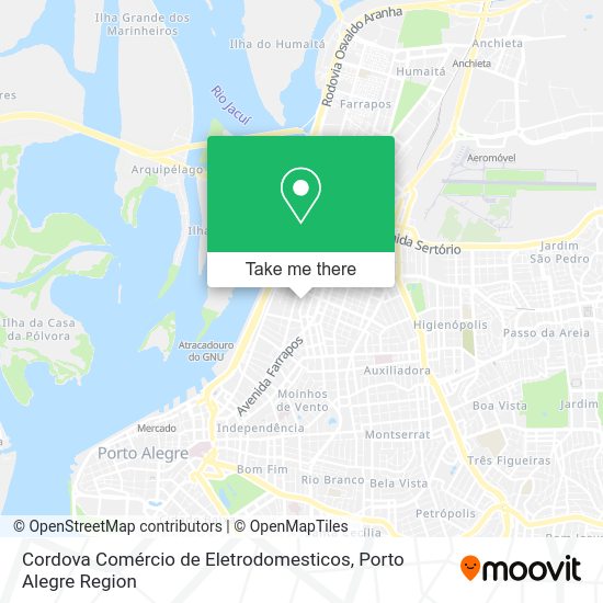 Cordova Comércio de Eletrodomesticos map