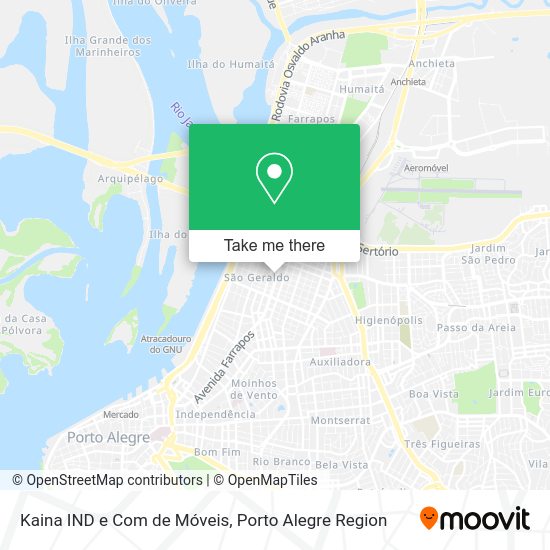Kaina IND e Com de Móveis map