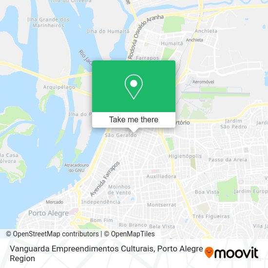 Vanguarda Empreendimentos Culturais map