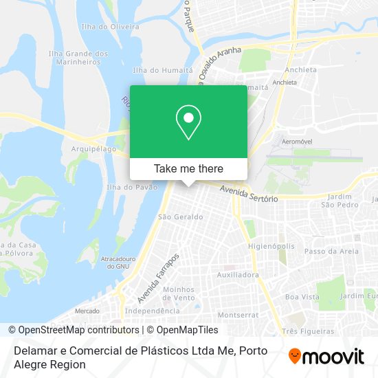 Delamar e Comercial de Plásticos Ltda Me map