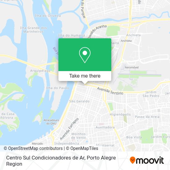 Centro Sul Condicionadores de Ar map