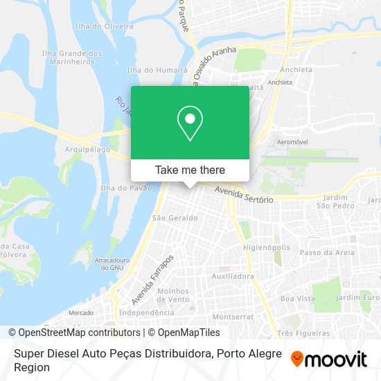Super Diesel Auto Peças Distribuidora map