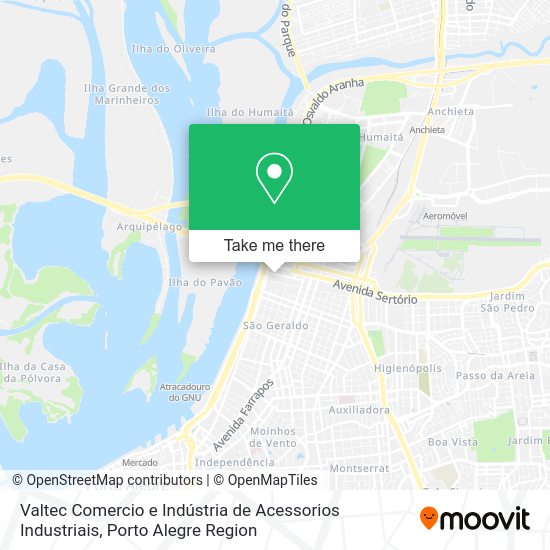 Valtec Comercio e Indústria de Acessorios Industriais map